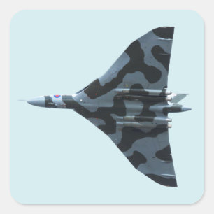 Adesivo Quadrado Bombardeiro de Vulcan em vôo