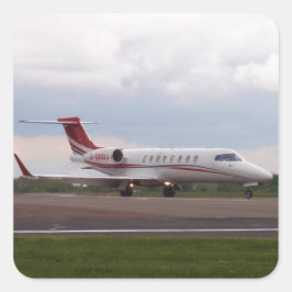 Adesivo Quadrado Bombardier Lear Jet 45XR