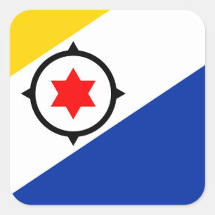 Adesivo Quadrado Bonaire Flag