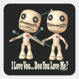 Adesivo Quadrado Bonecas do VooDoo