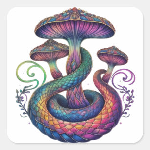 Adesivo Quadrado Bonés mágicos