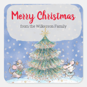 Adesivo Quadrado Bonita Wonderland Nutcracker Natal