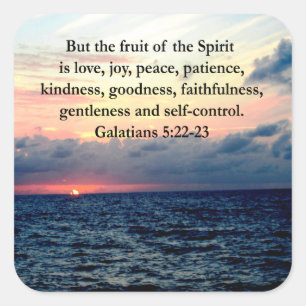 ADESIVO QUADRADO BONITAS FRUTAS GALÁTICAS DO ESPÍRITO