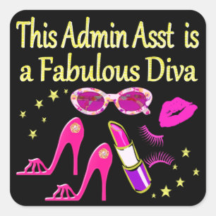 ADESIVO QUADRADO BONITO ADMIN PINK ASST DIVA DESIGN