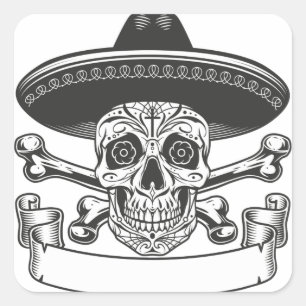 Adesivo Quadrado Bonito Feliz Halloween Stikers