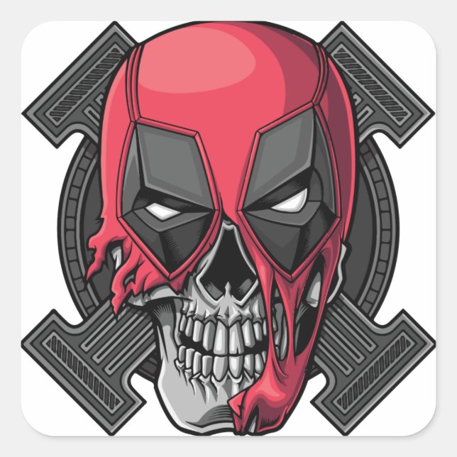 Adesivo Quadrado Bonito Feliz Halloween Stikers (Frente)