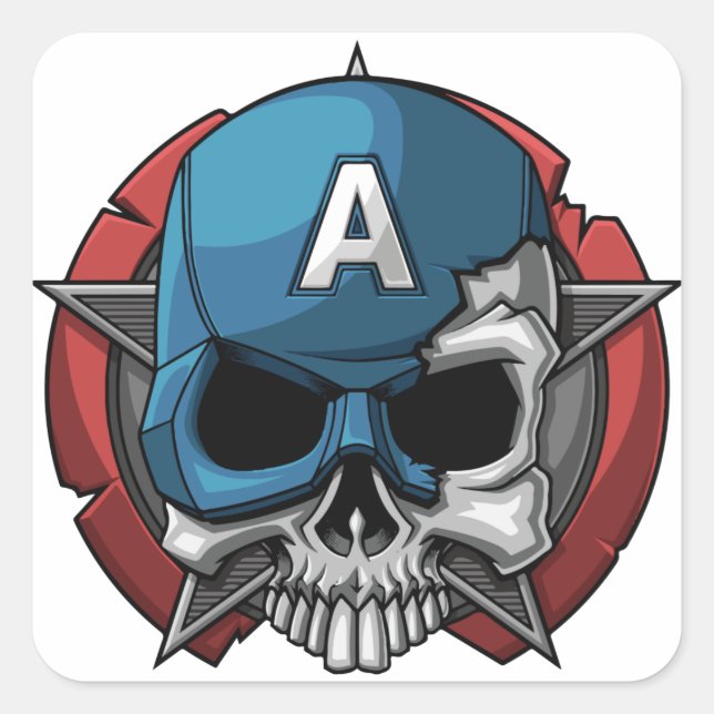 Adesivo Quadrado Bonito Feliz Halloween Stikers (Frente)