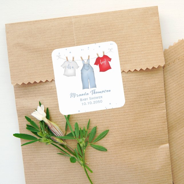 Adesivo Quadrado Bonito Menino Queijo Quente, Denim Azul Roupas De  (Criador carregado)