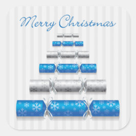 Adesivo Quadrado Bonitos de Natal elegantes