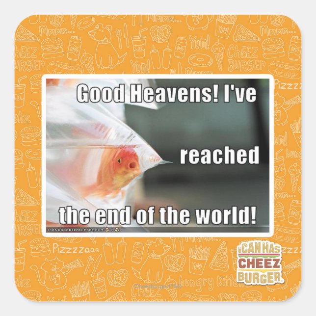 Adesivo Quadrado Bons céus! (Frente)