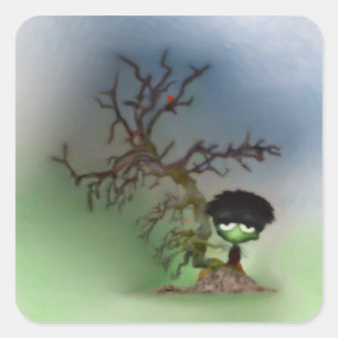 Adesivo Quadrado Bonsai Boy