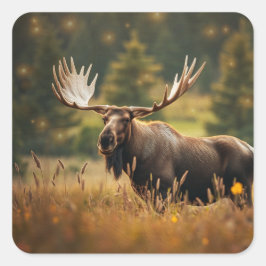 Adesivo Quadrado Bonsome Moose