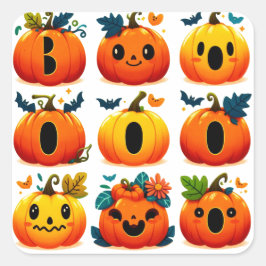 Adesivo Quadrado Boo Stickers