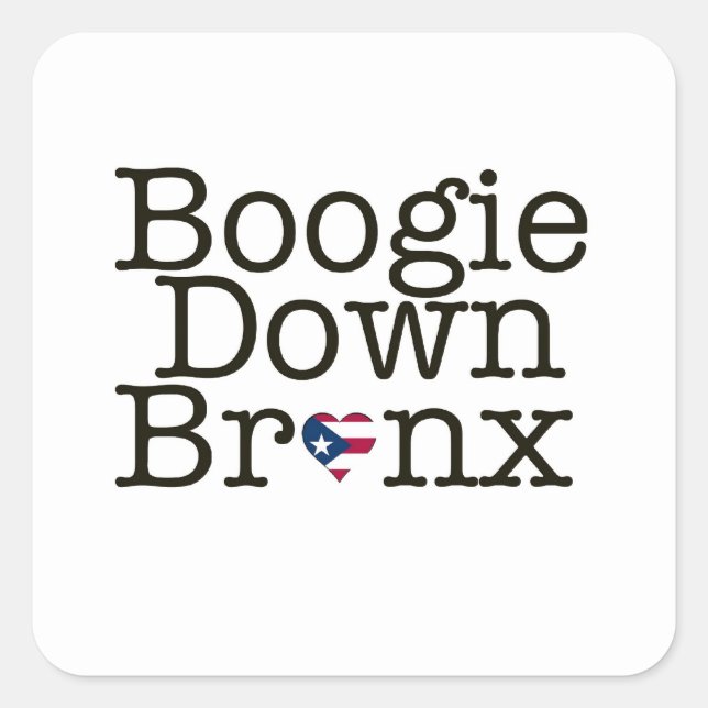 Adesivo Quadrado Boogie Down Bronx Sticker (Frente)