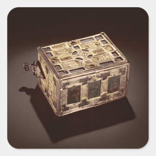Adesivo Quadrado Book-Shrine ou Cumdach of Molaise, c.1001-25