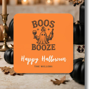 Adesivo Quadrado Boos & Booze Vintage Ghost