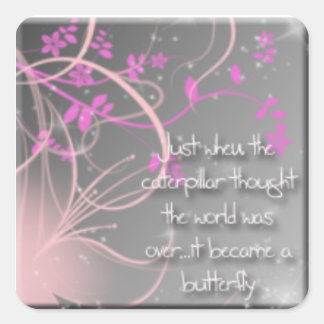 Adesivo Quadrado Borboleta