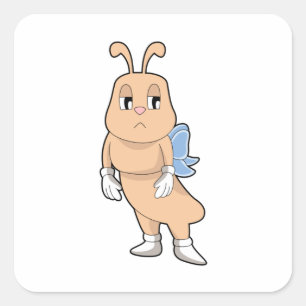 Adesivo Quadrado Borboleta sem Asas