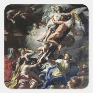 Adesivo Quadrado Boreas abduzindo Oreitthyia