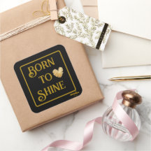Born to Shine Stickers por Adiela Akoo Poeta
