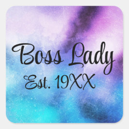 Adesivo Quadrado Bossy Lady Est.