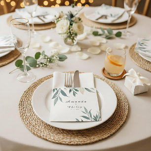 Adesivo Quadrado Botânico de Casamento Formal