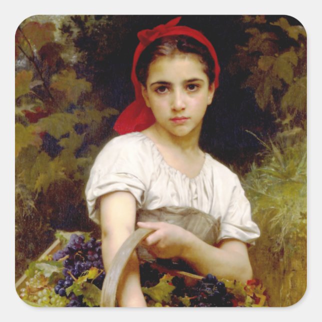 Adesivo Quadrado Bouguereau Harvester Stickers (Frente)