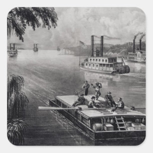 Adesivo Quadrado Bound Down River