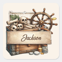 Bounty Sticker da Pirata Personalizável - Personal