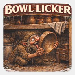 Adesivo Quadrado Bowl Licker Icelandic Yule Lad