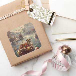 Adesivo Quadrado Boxer Christmas Fesage Voyage