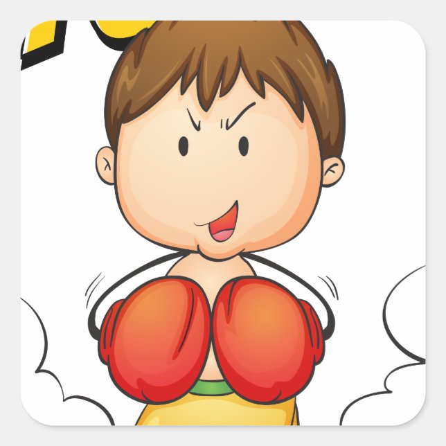 Adesivo Quadrado Boxing (Frente)