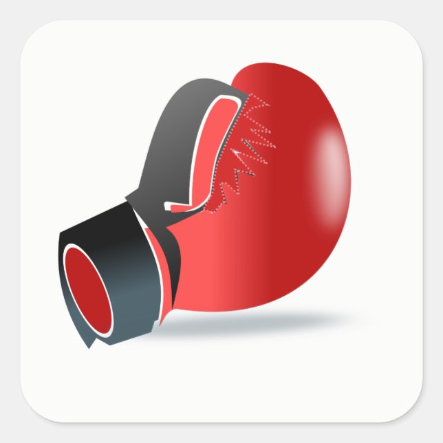 Adesivo Quadrado Boxing Glove (Frente)