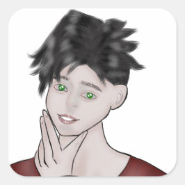 Adesivo Quadrado Boy Drawing