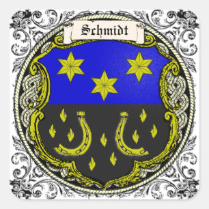 Adesivo Quadrado Braços da família de Schmidt (Sarre-Rhine)