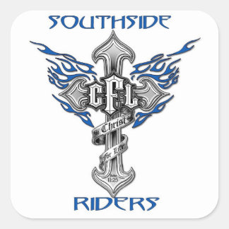 Adesivo quadrado branco 3x3