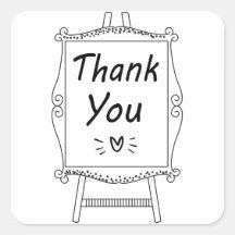 Branco Negro Obrigado Sinal Festa de casamento