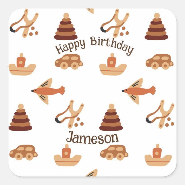 Adesivo Quadrado Brancos Brancos Brancos Brancos Brancos Aviões Bra (Frente)