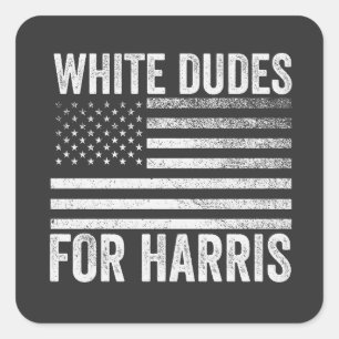 Adesivo Quadrado Brancos Para Kamala Harris 2024