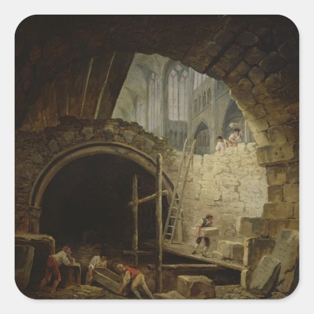 Adesivo Quadrado Branqueamento dos Royal Vaults (Frente)