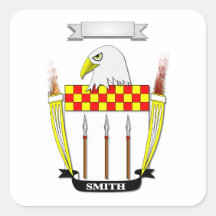 BRASÃO DE ARMAS DA FAMÍLIA SMITH CRESTE E ESCUDO