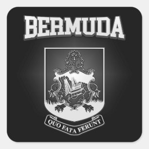 Adesivo Quadrado Brasão de Bermuda