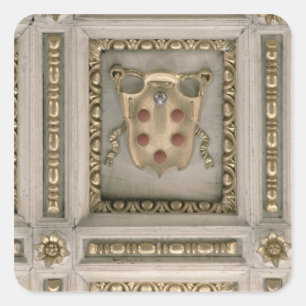 Adesivo Quadrado Brasão de Medici, do intradorso da igreja