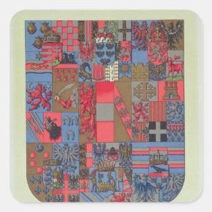 Adesivo Quadrado Brasão do império Austro-Húngaro