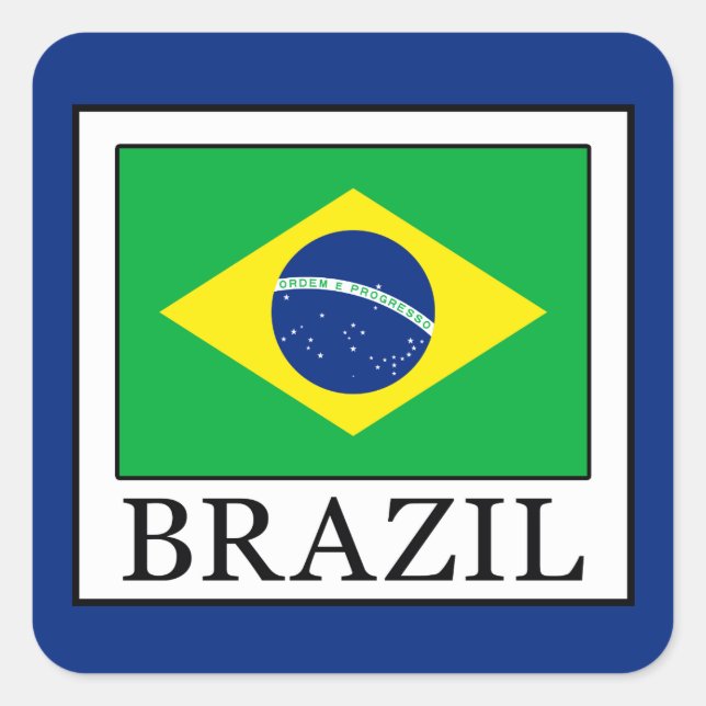 Adesivo Quadrado Brasil (Frente)