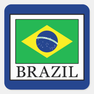 Adesivo Quadrado Brasil