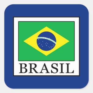 Adesivo Quadrado Brasil