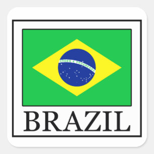 Adesivo Quadrado Brasil