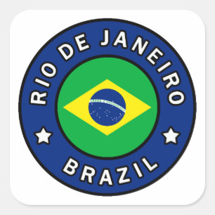 Adesivo Quadrado Brasil do Rio de Janeiro