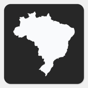 Adesivo Quadrado Brasil Festivo Negro em Emporio Moffa